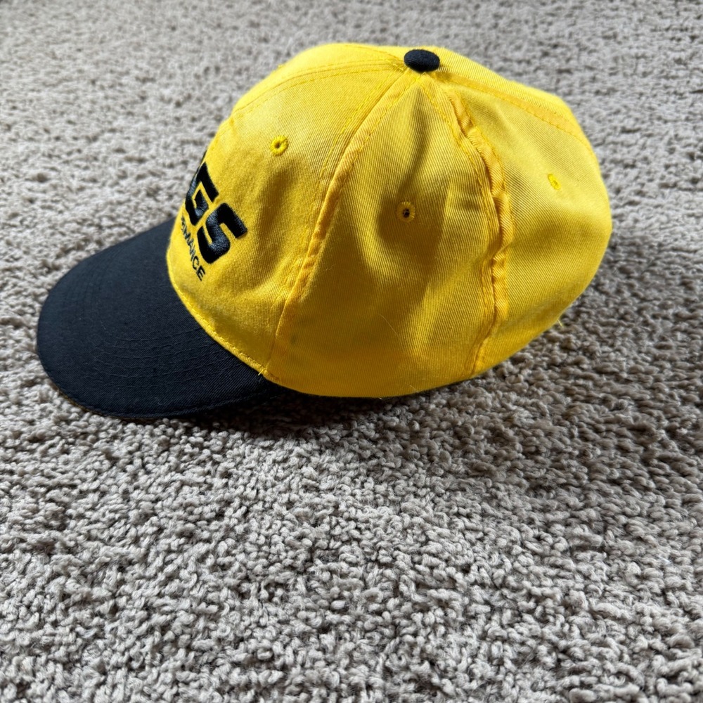 JEGS High Performance Mens Baseball Cap Yellow Black Racing Hat SnapBack logo - Picture 4 of 8